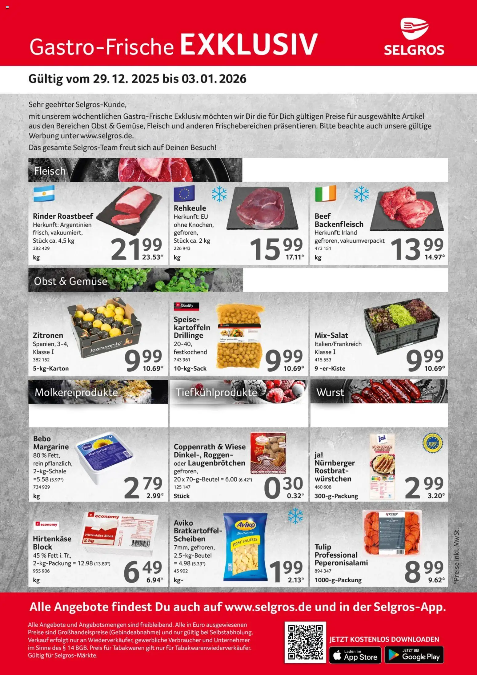 Vorschau von dem Prospekt des Geschäftes Selgros, gültig ab dem 29.12.2025
