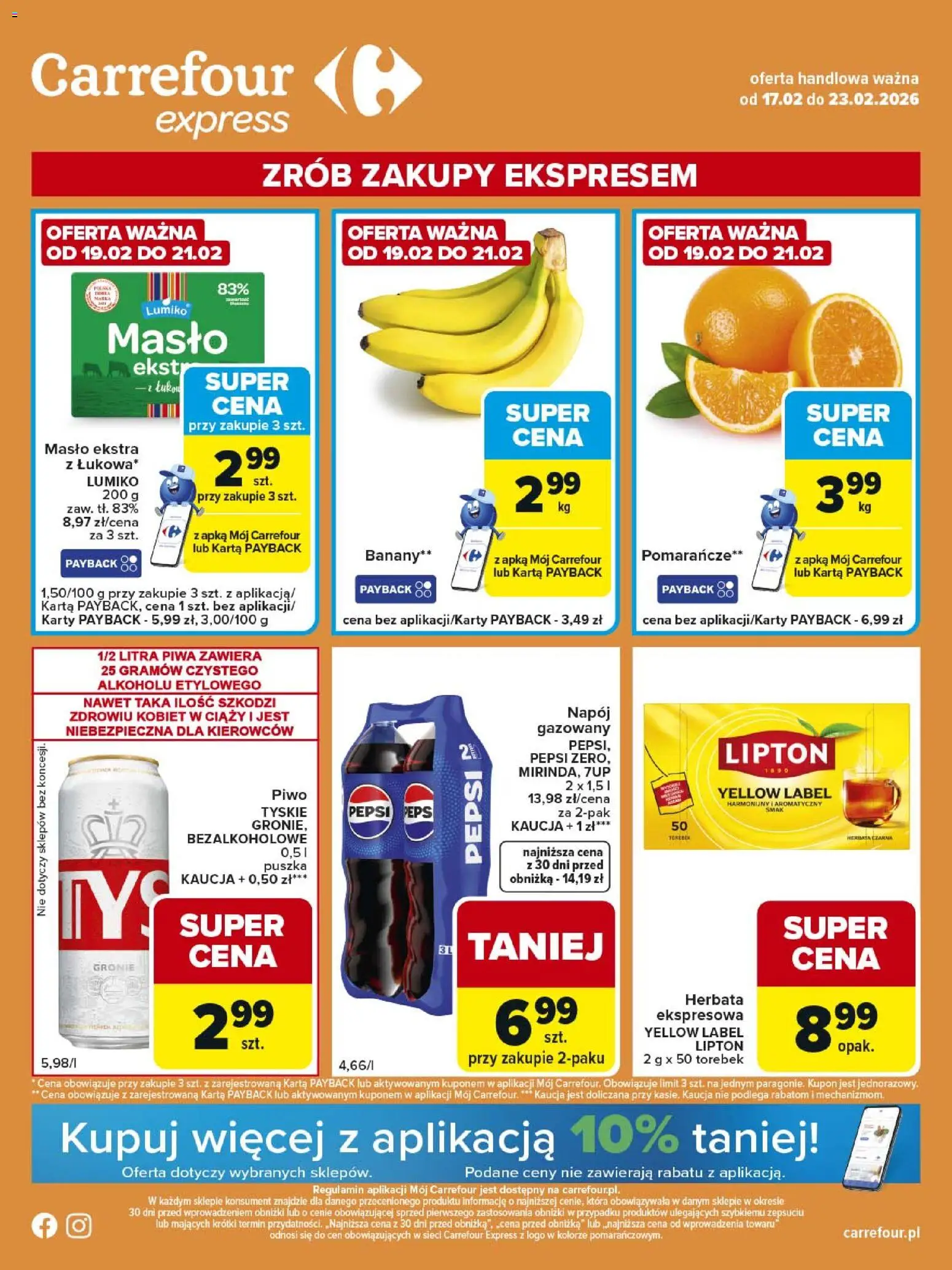 Pogląd gazetki "Express II" ze sklepu Carrefour ważnej od 17.02.2026