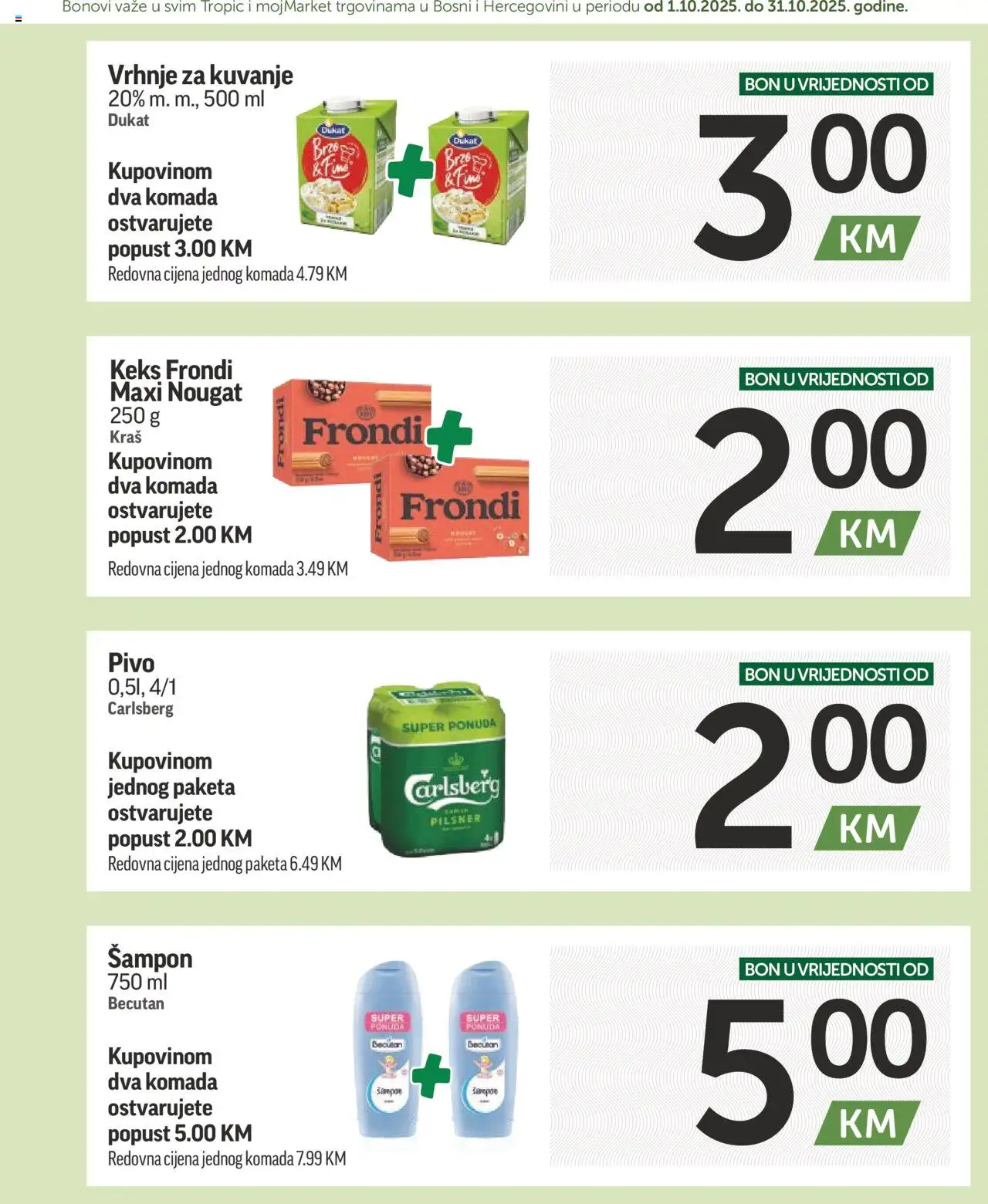 Pregled letka Katalog Super Bonbonjera trgovine Tropic vrijedi od 2025.10.01
