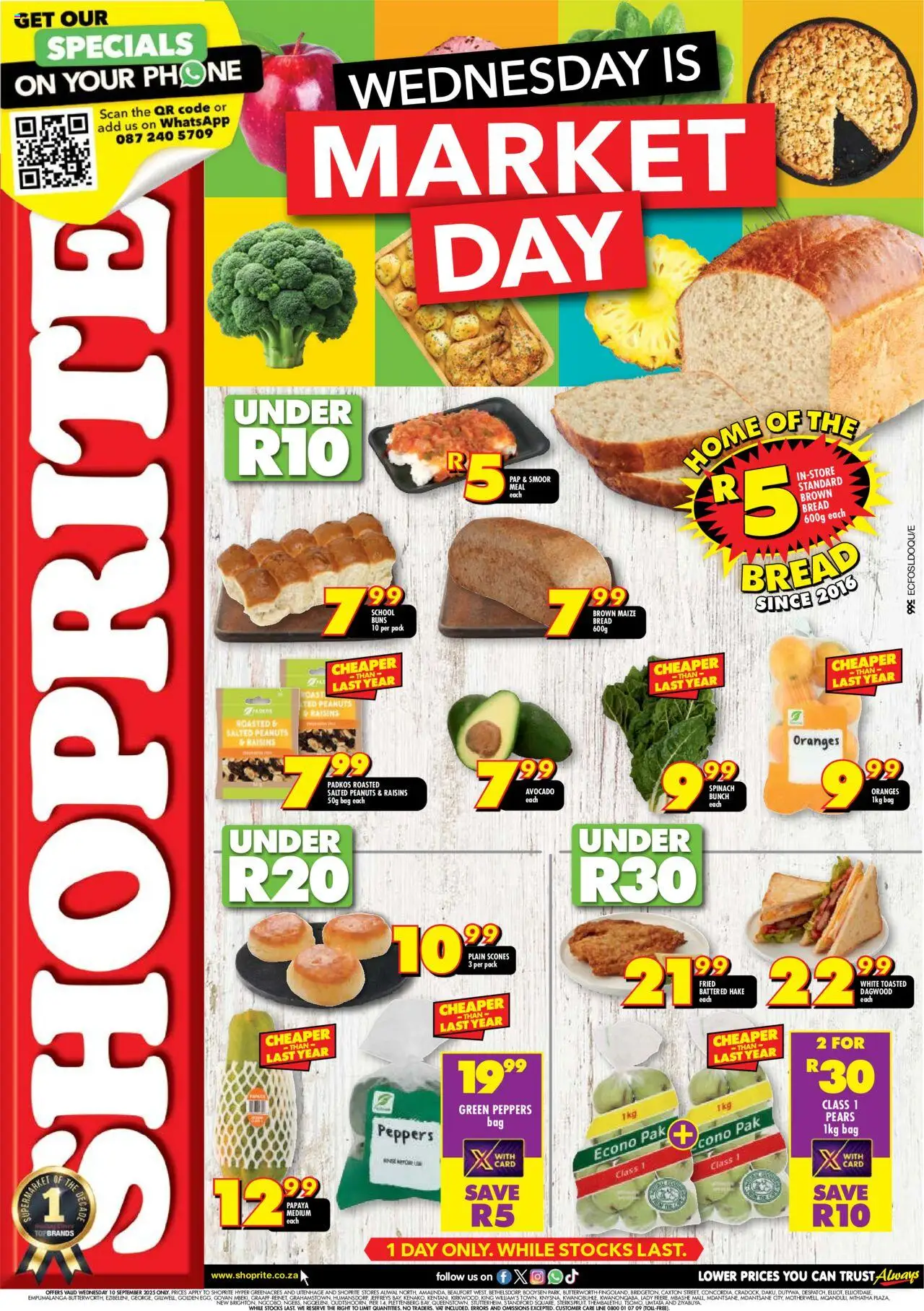 Shoprite Eastern Cape - Market Day Deals 10/09 - 10/09/2025 >> Catalogue