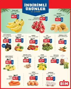 BİM BİM - Meyve Sebze 13.03.2026 - Broşürünün önizlemesi