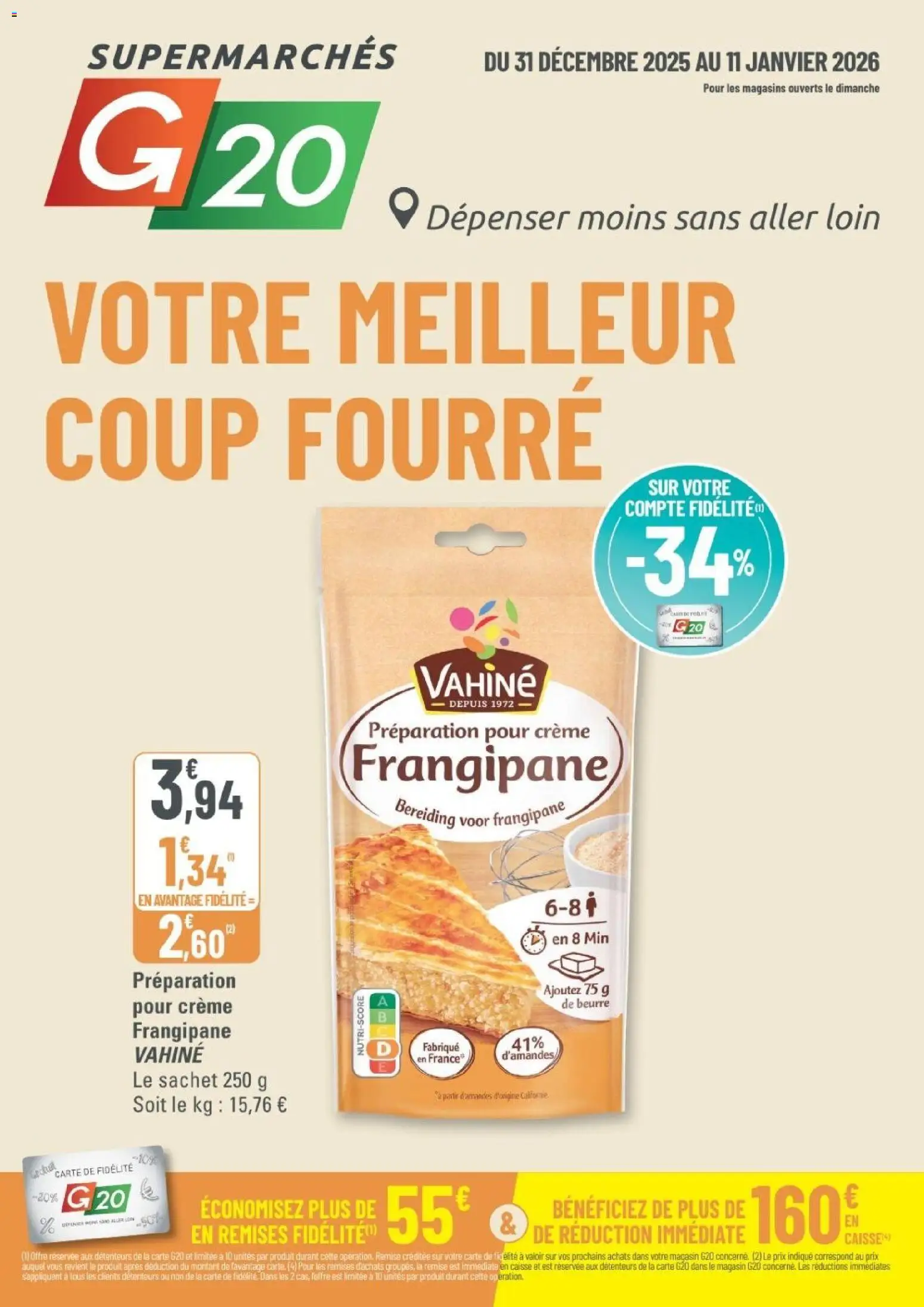 Prévisualisation de Catalogue du magasin G20 Supermarchés formulaire valide 31/12/2025