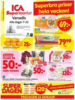 Förhandsgranska reklamblad Stockholm från butik ICA Supermarket gäller från 19/01/2026