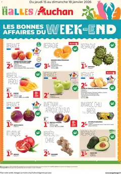 Prévisualisation de Les bons plans du week-end dans votre hyper ! du magasin Auchan formulaire valide 15/01/2026