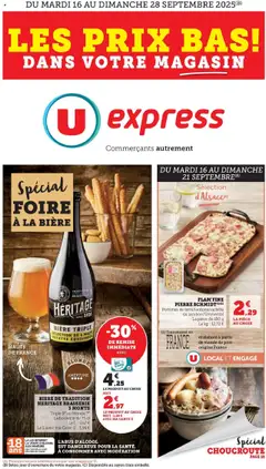 Prévisualisation de Choucroute / foire à la bière du magasin U Express formulaire valide 15/09/2025