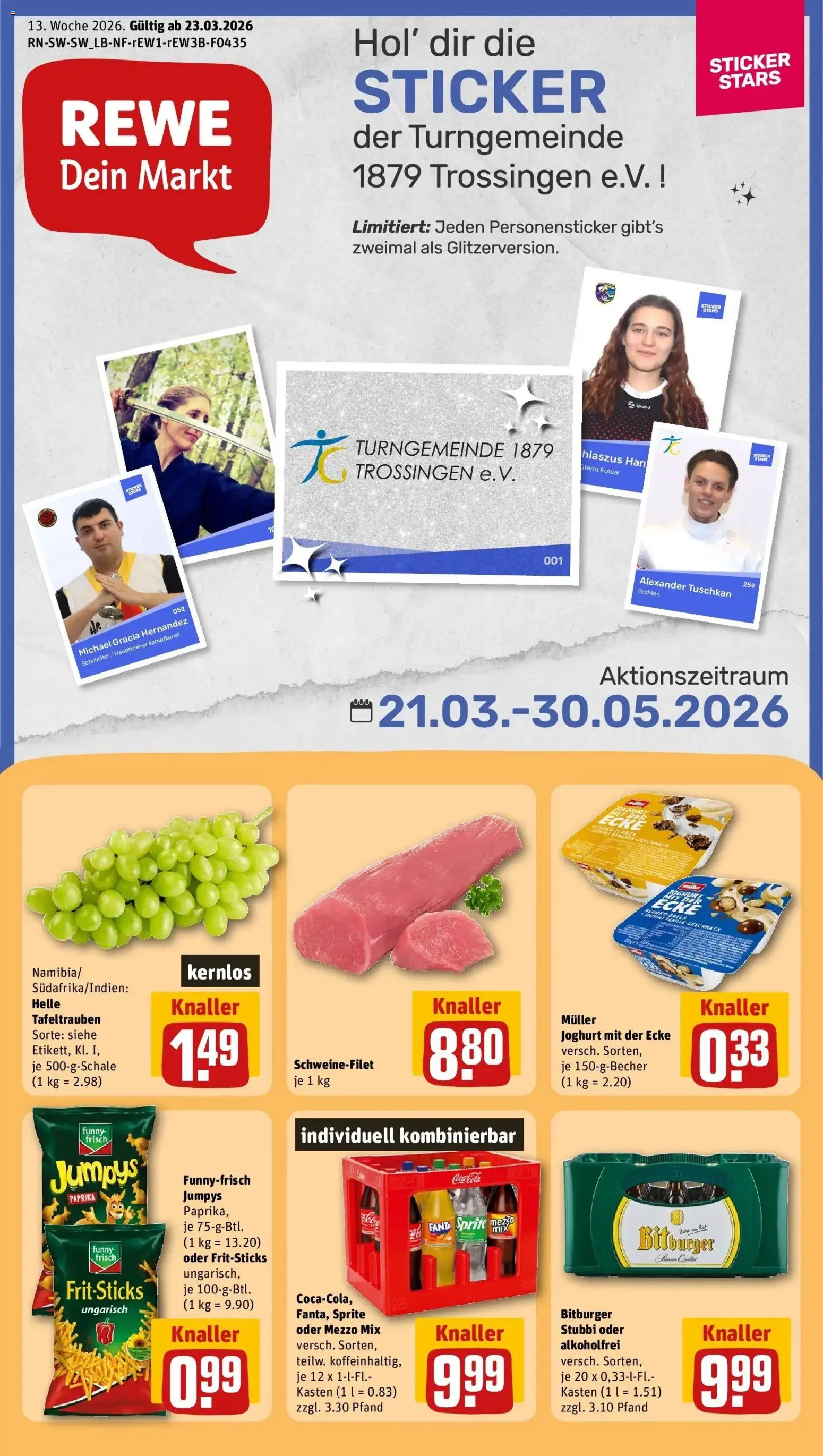 Vorschau von dem Prospekt des Geschäftes Rewe, gültig ab dem 23.03.2026