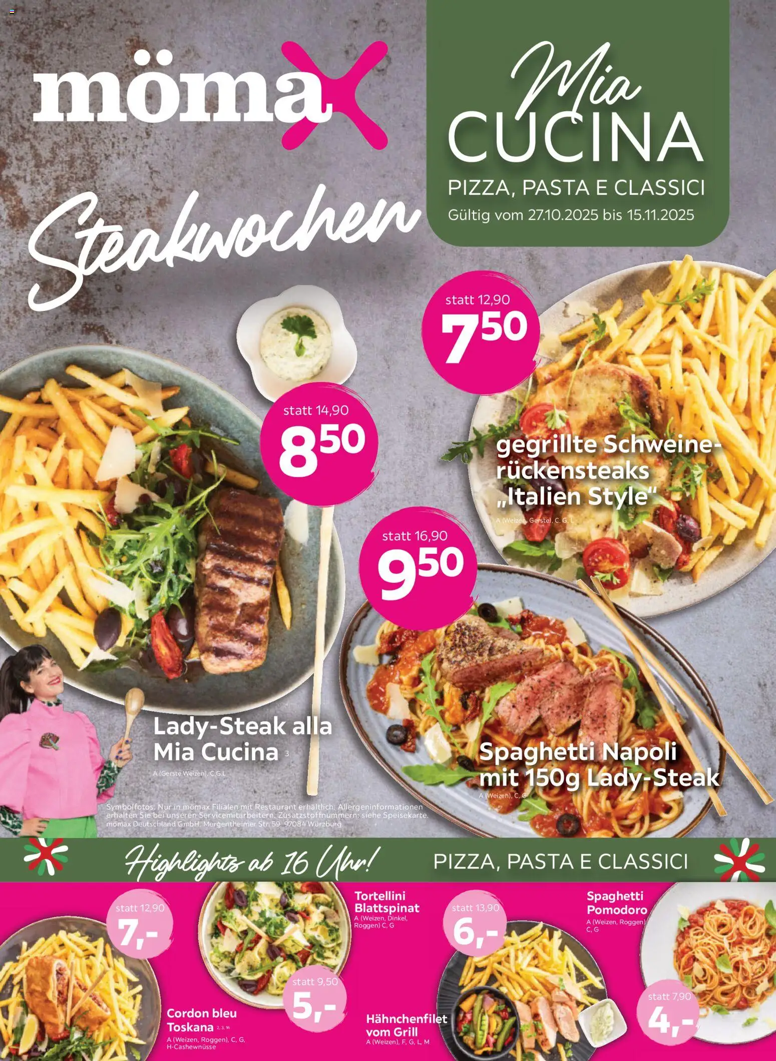 Mömax Mia CUCINA Steakwochen (vom 27.10.2025 - 15.11.2025)