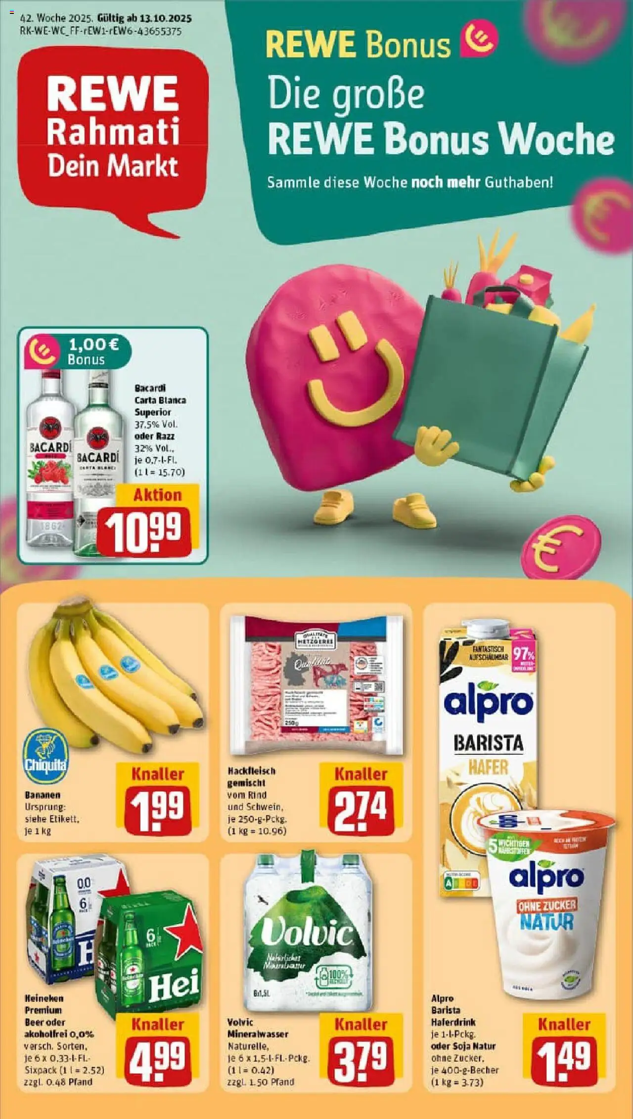 REWE Prospekt ab 13.10.2025 nächste Woche - Prospekt Bonn / Kessenich	