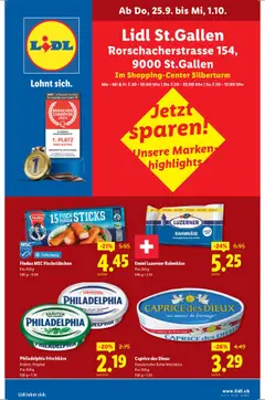 Vorschau des Merkblatts Aktionen St. Gallen vom Shop Lidl gültig von 25.09.2025 bis 01.10.2025