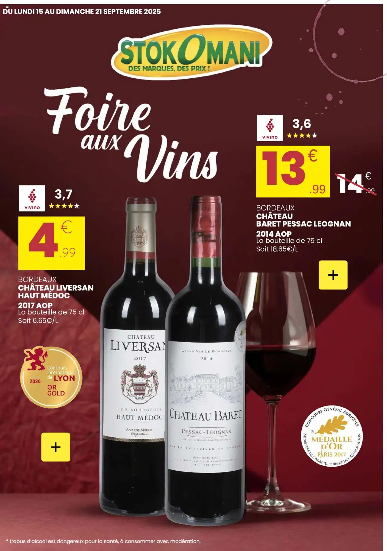 Catalogue Foire aux vins de la boutique Stokomani valable du 15/09/2025 - Page numéro 1