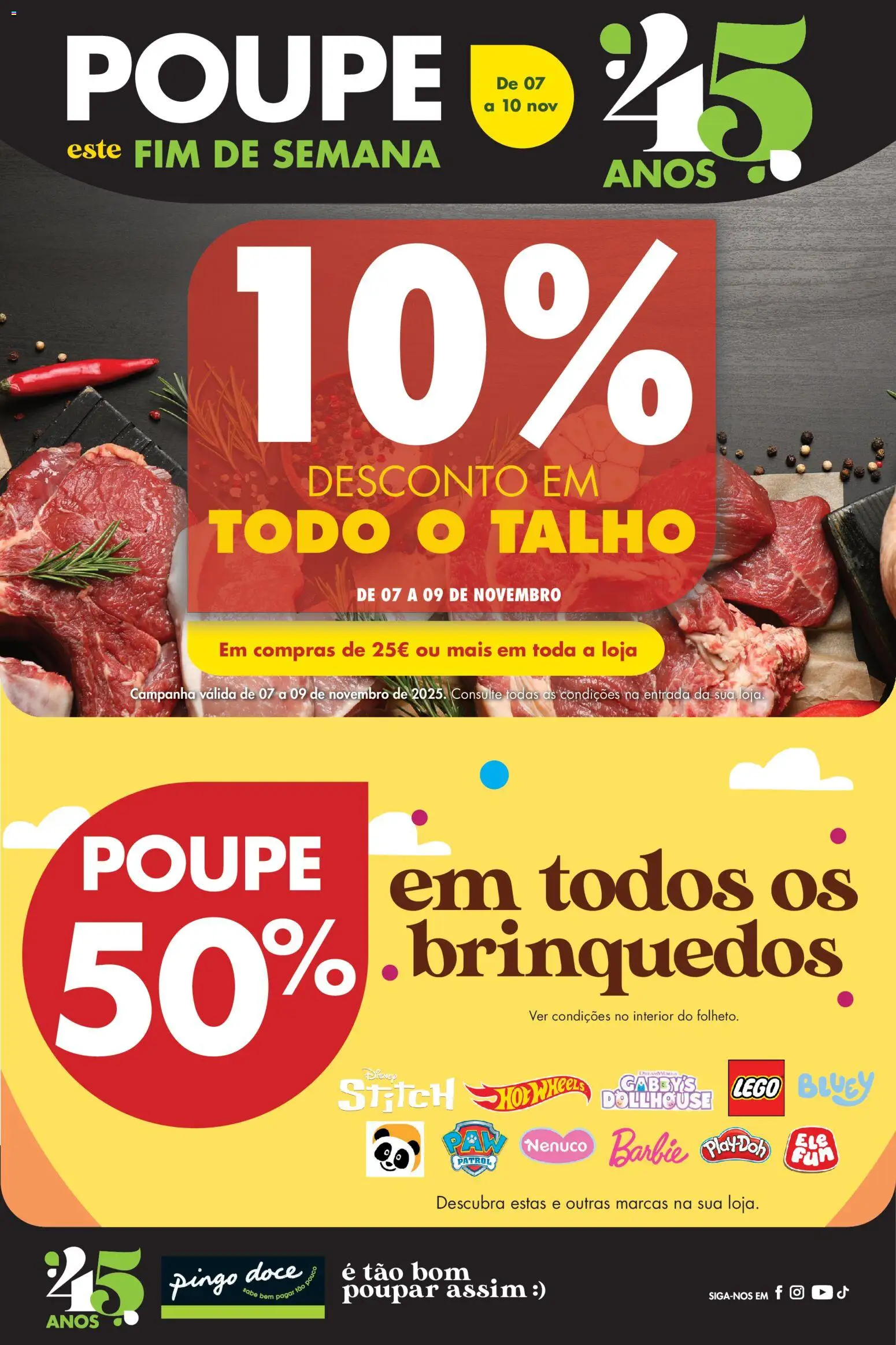 Pré-visualização do folheto da loja Pingo Doce válida a partir de 07/11/2025 - LEGO, Brinquedos