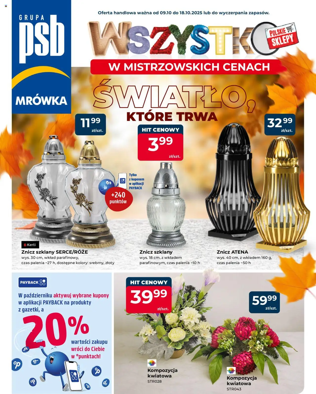 MRÓWKA Gazetka 09.10.2025 - 18.10.2025 - Gazetka promocyjna - Numer strony 1