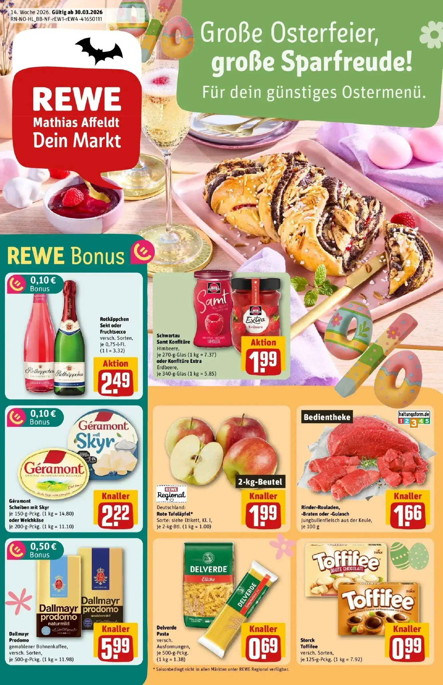 Vorschau von dem Prospekt des Geschäftes Rewe, gültig ab dem 30.03.2026