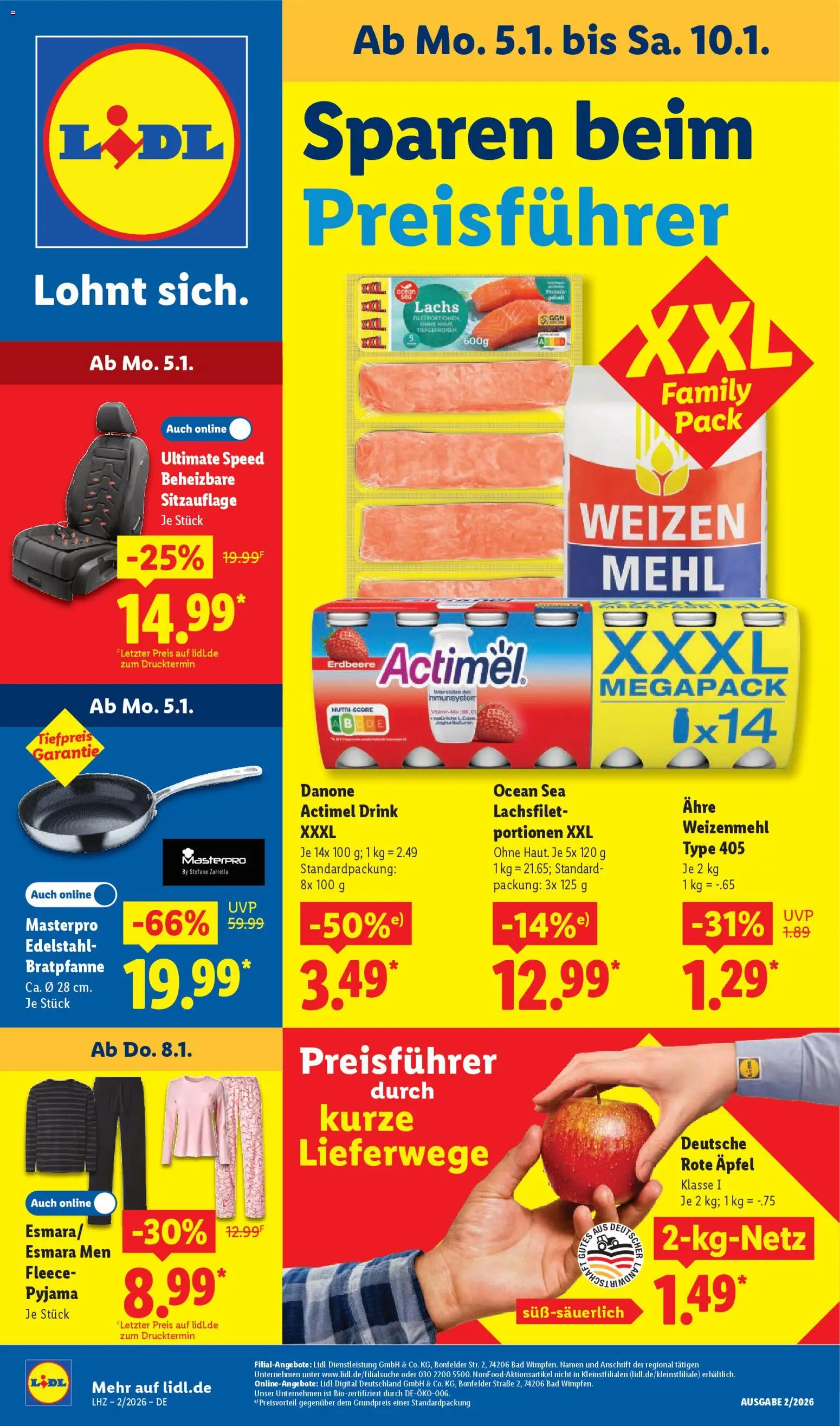 Vorschau von dem Prospekt des Geschäftes Lidl, gültig ab dem 05.01.2026