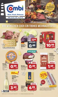 Vorschau von dem Prospekt des Geschäftes Combi, gültig ab dem 22.12.2025
