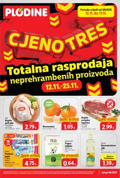 Pregled letka Katalog trgovine Plodine vrijedi od 12.11.2025