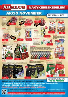 ÁRKLUB - Akciós újság ÁRKLUB megtekintése, amely érvényes 2025.11.01.-től