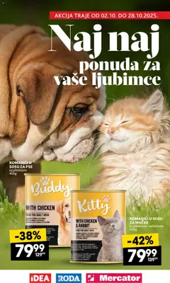 Pregled Roda kataloga - važi od 02.10.2025