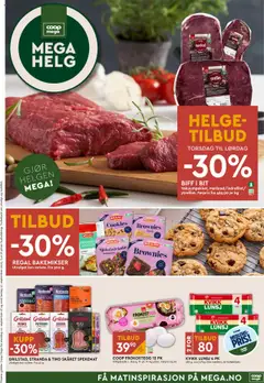 Forhåndsvis Mega Helg fra butikk Coop Mega gyldig fra 22/09/2025