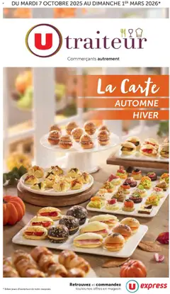 Prévisualisation de La carte Automne Hiver du magasin U Express formulaire valide 07/10/2025