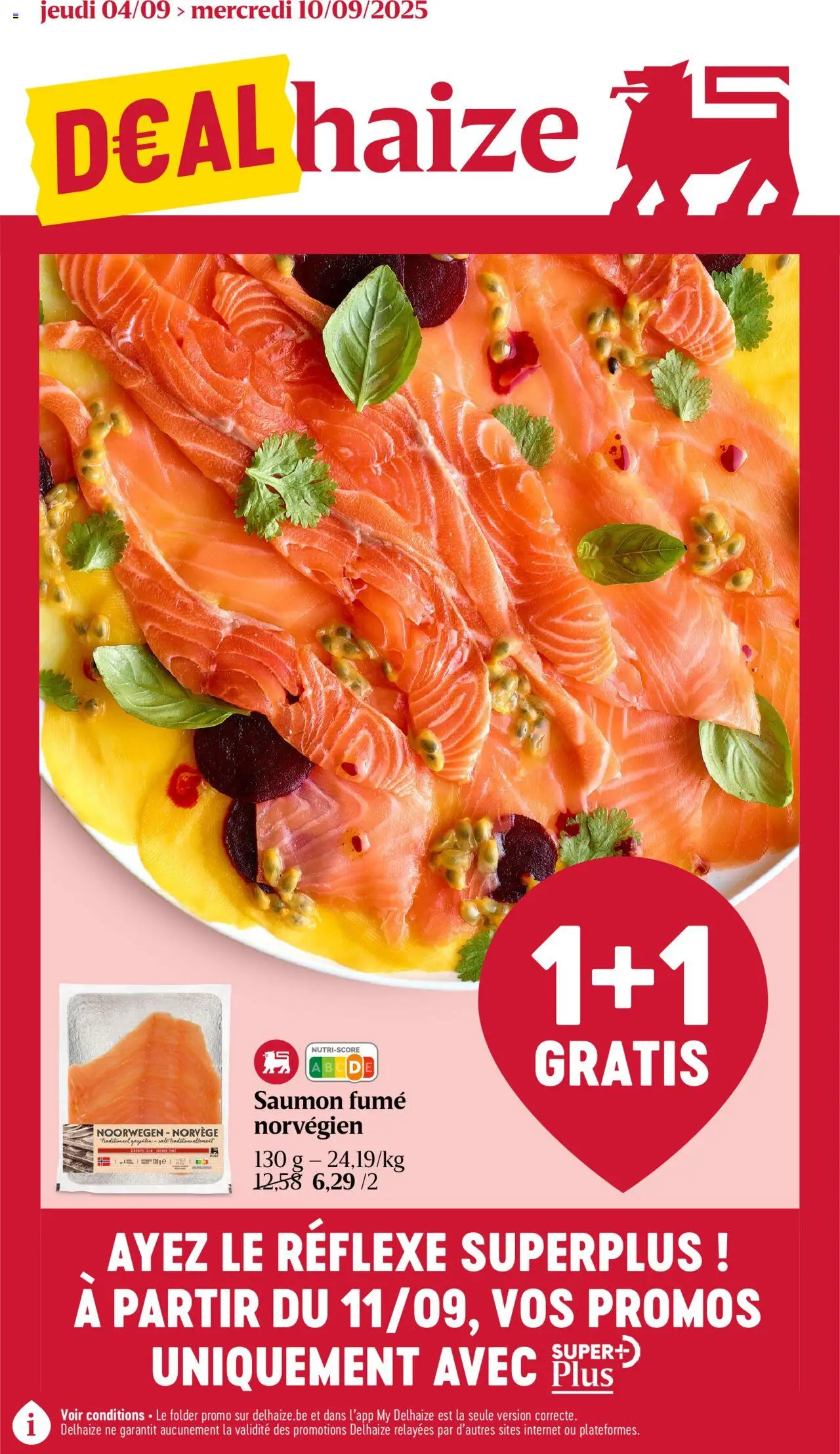 Delhaize shop Folder de la semaine 36 geldig vanaf 04/09/2025 - Paginanummer 1
