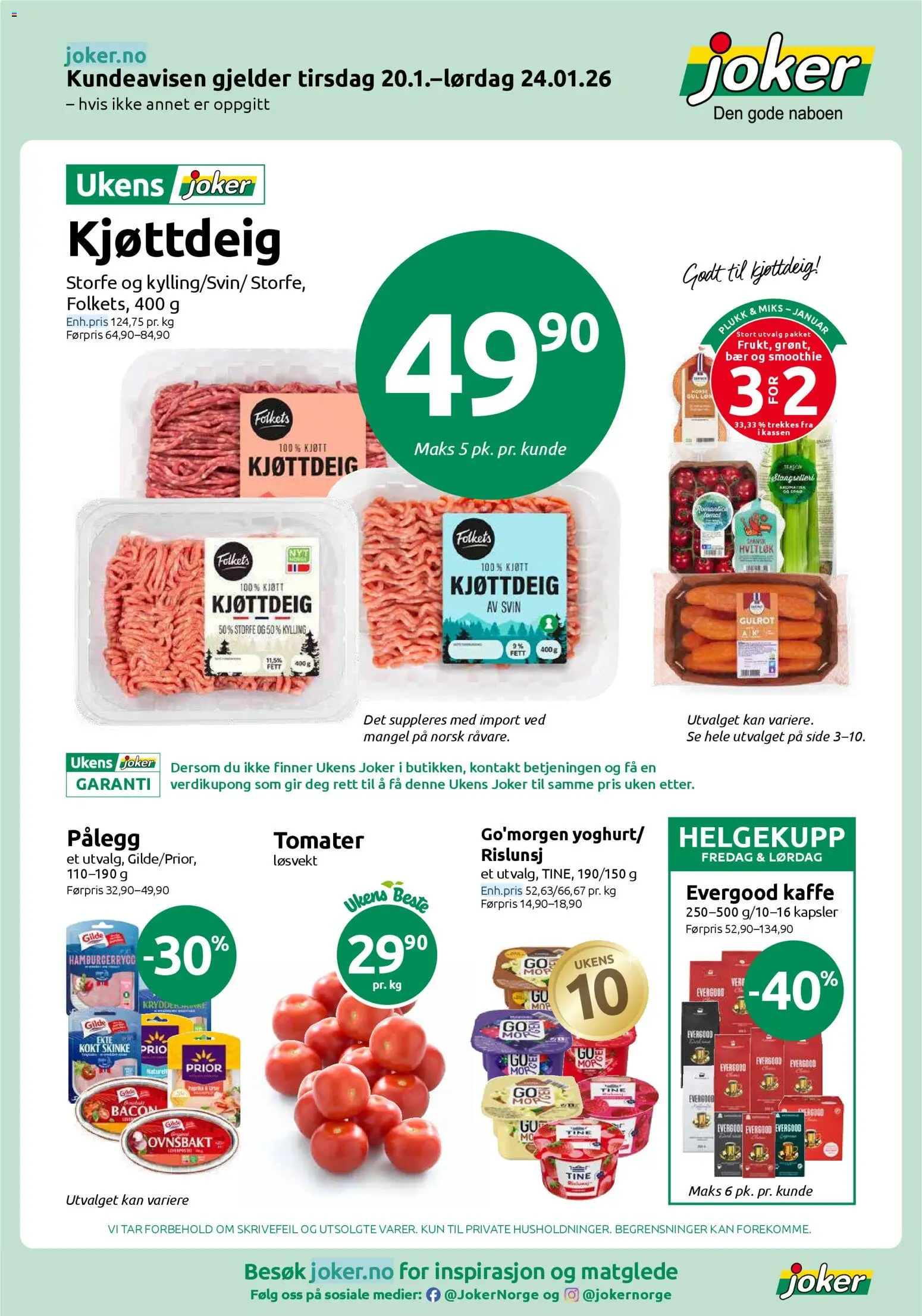 Forhåndsvis Kundeavis fra butikk Joker gyldig fra 20/01/2026