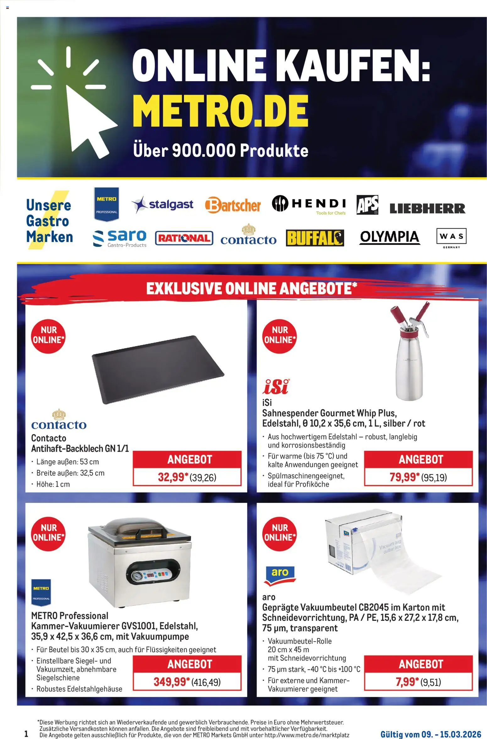 Vorschau von dem Prospekt des Geschäftes Metro, gültig ab dem 09.03.2026 - Liebherr, Box, Vakuumierer