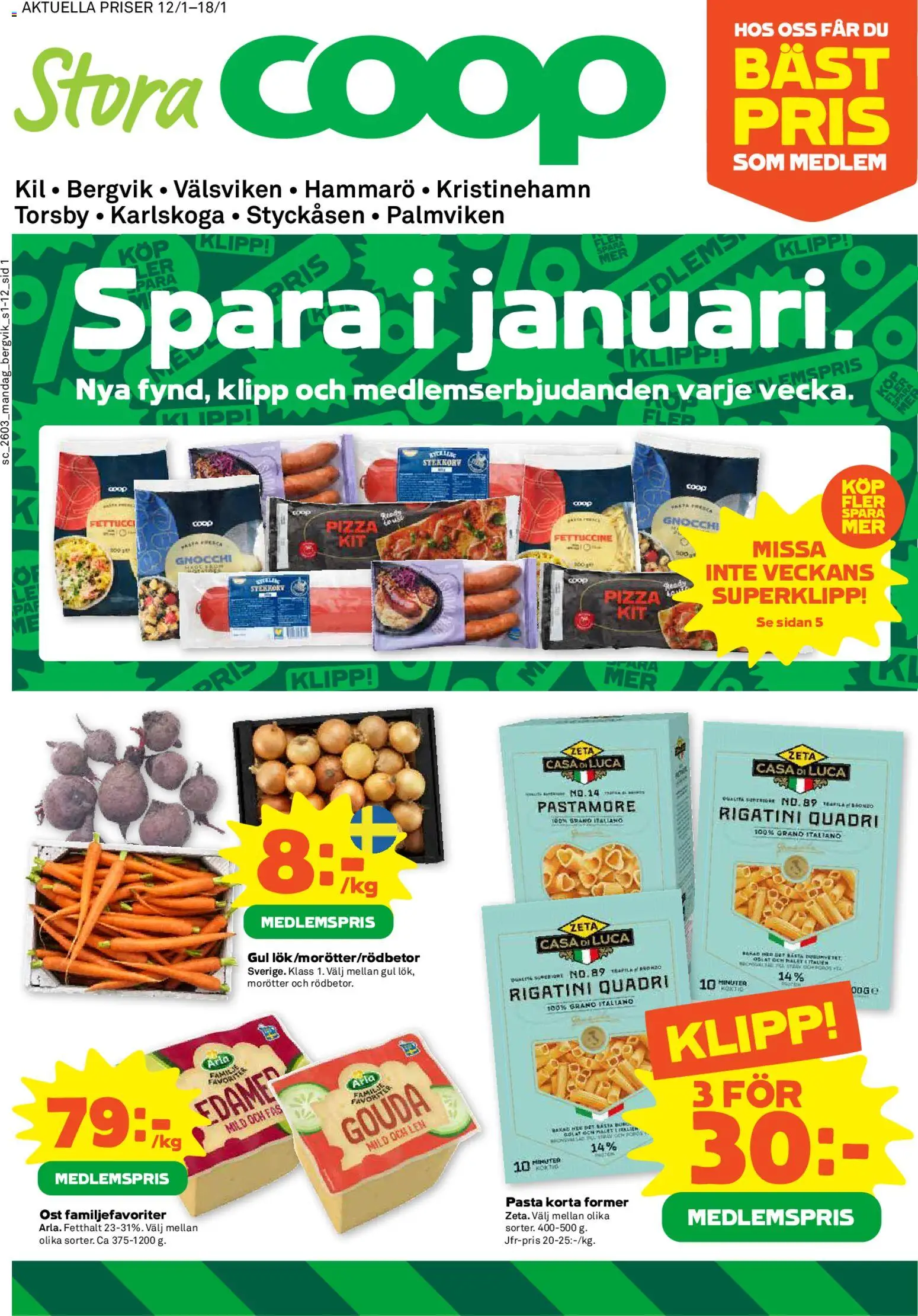 Förhandsgranska reklamblad Aktuella reklamblad Stora Coop från butik Stora Coop gäller från 12/01/2026