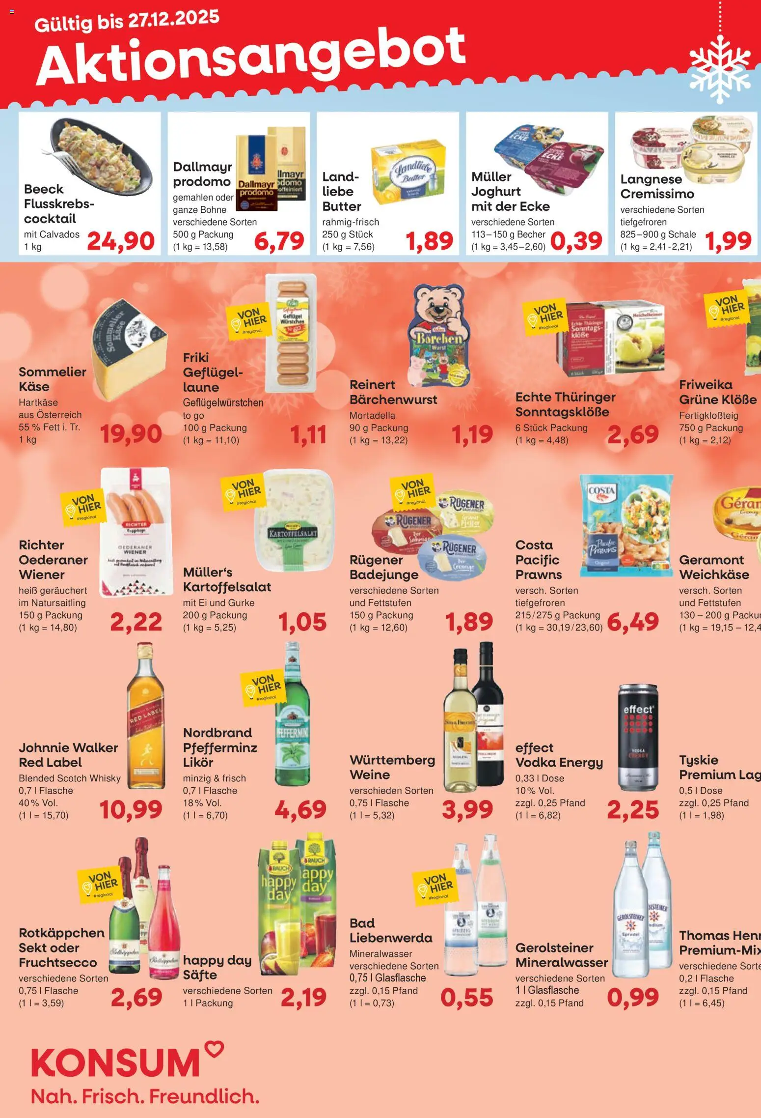 Vorschau von dem Prospekt des Geschäftes KONSUM Leipzig, gültig ab dem 22.12.2025