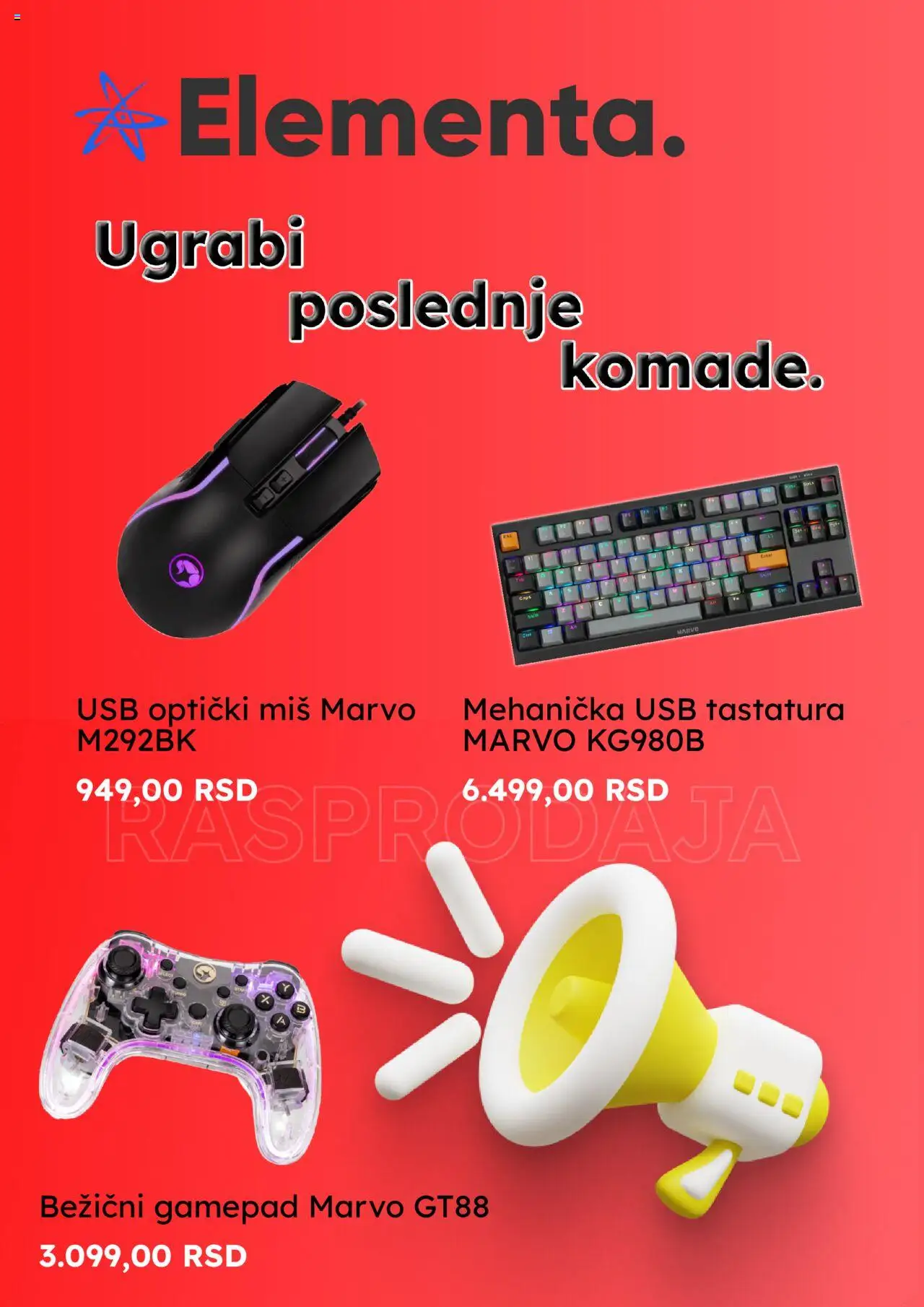 Elementa katalog važi od 23.07.2025 - stranica 1 - Tastatura, USB, Miš
