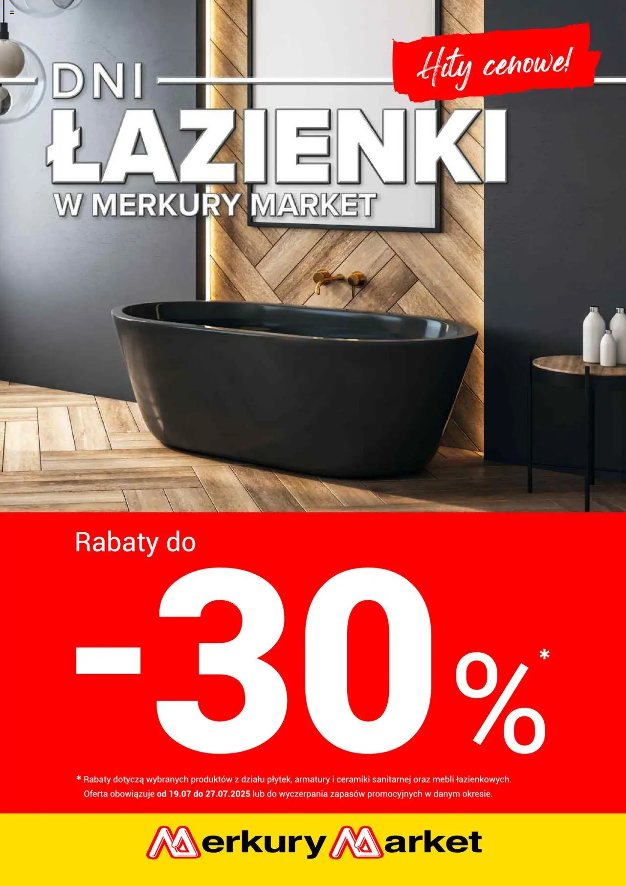 Merkury Market Dni łazienki od 19.07.2025 - Nowa Gazetka - Numer strony 1