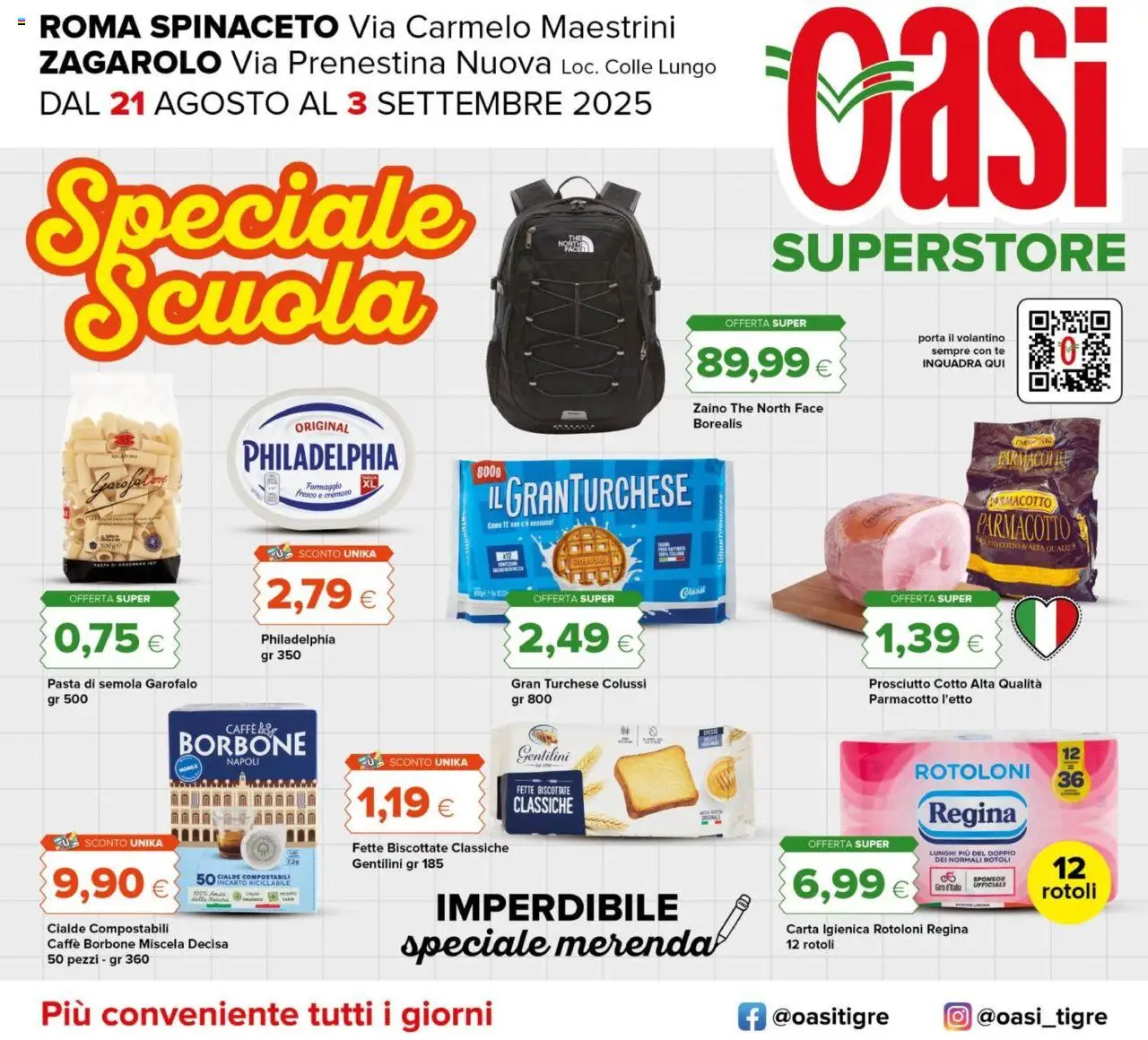 Volantino Oasi valido da 21/08/2025 numero di pagina 1