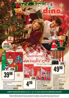 Pogląd gazetki "Spełniamy świąteczne marzenia" ze sklepu Dino ważnej od 24.11.2025