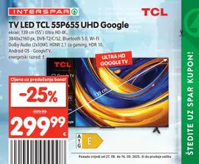 Pregled letka Katalog novi trgovine Interspar vrijedi od 17.09.2025