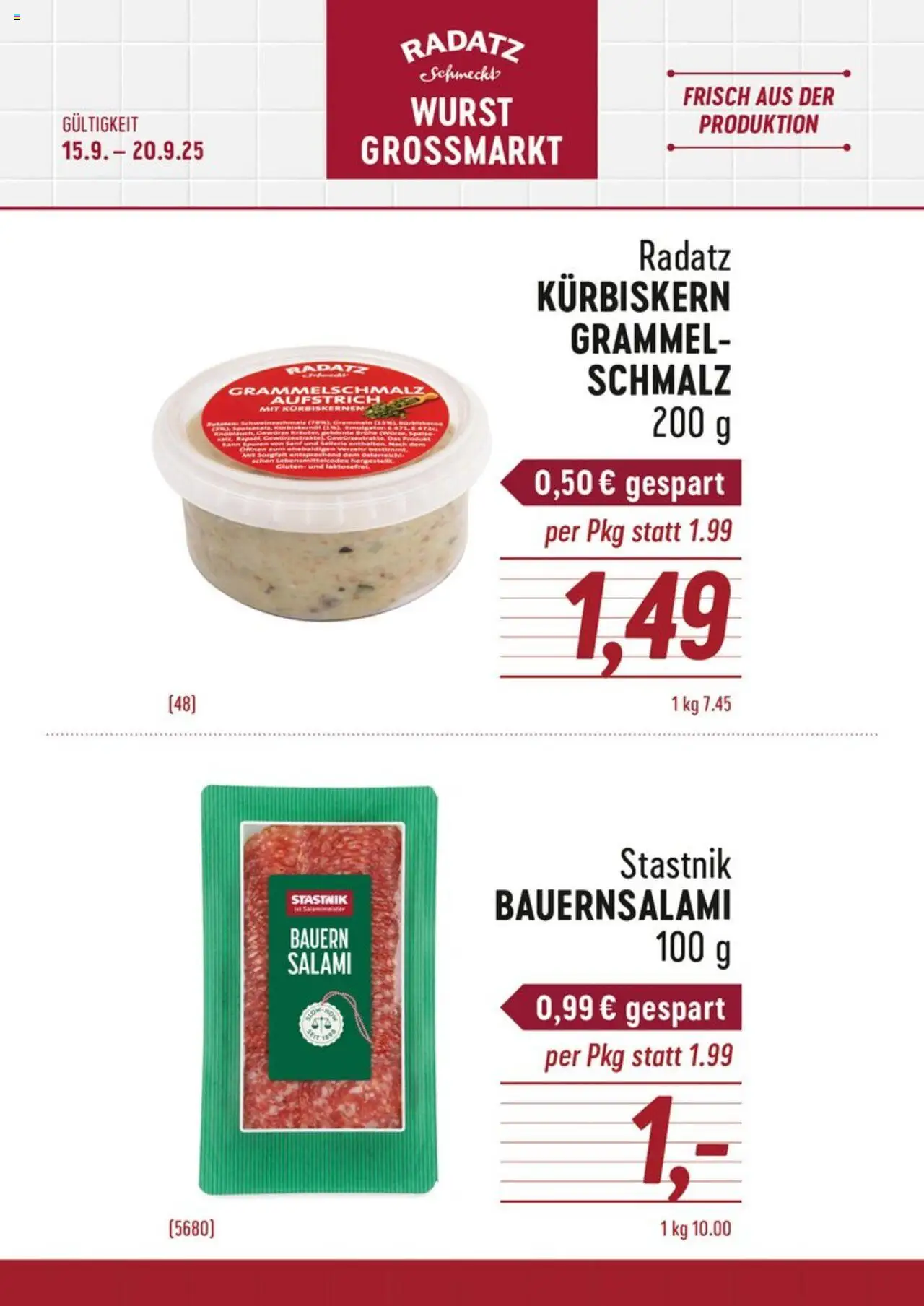  Radatz Angebote ab (15.09.2025 - 20.09.2025) - Seite 1