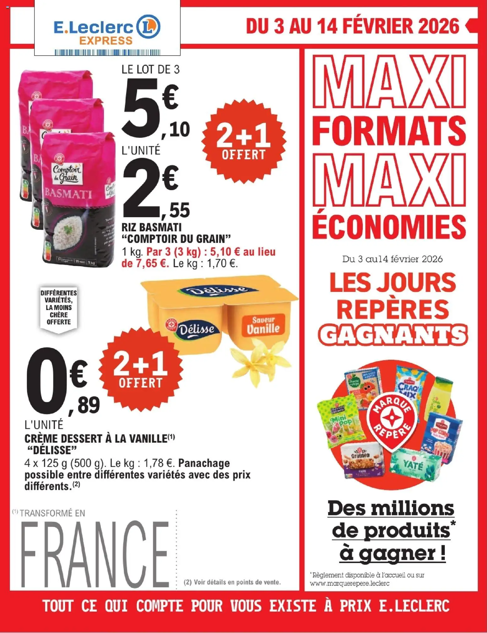 Prévisualisation de Catalogue express du magasin E.Leclerc formulaire valide 03/02/2026