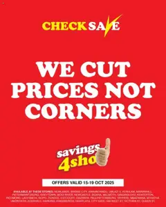 Preview of Check Save flyer valid from 15/10/2025
