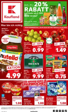 Vorschau von dem Prospekt des Geschäftes Kaufland, gültig ab dem 25.09.2025