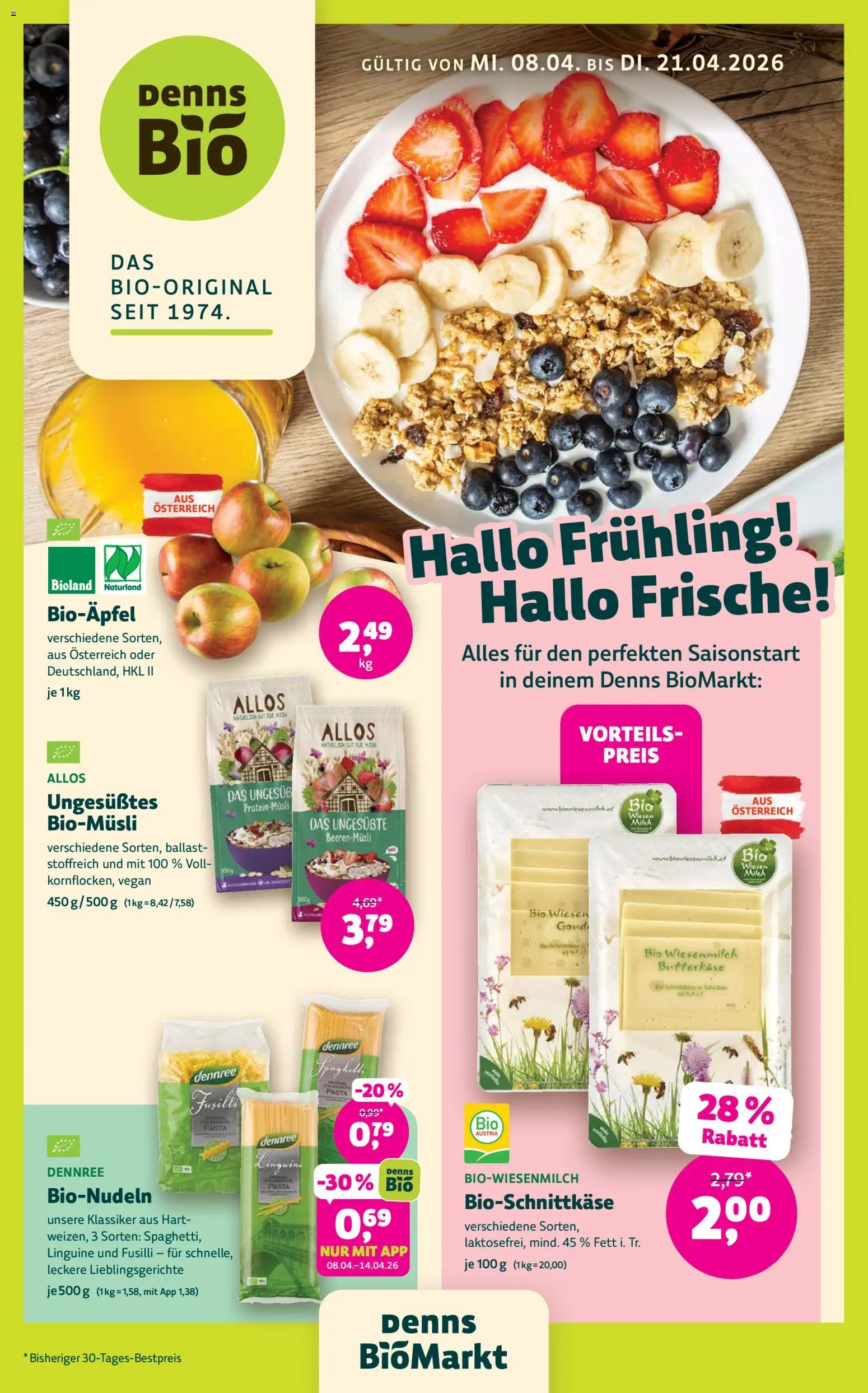 Vorschau der Angebote: Denns BioMarkt Denns BioMarkt Angebote gültig ab 08.04.2026