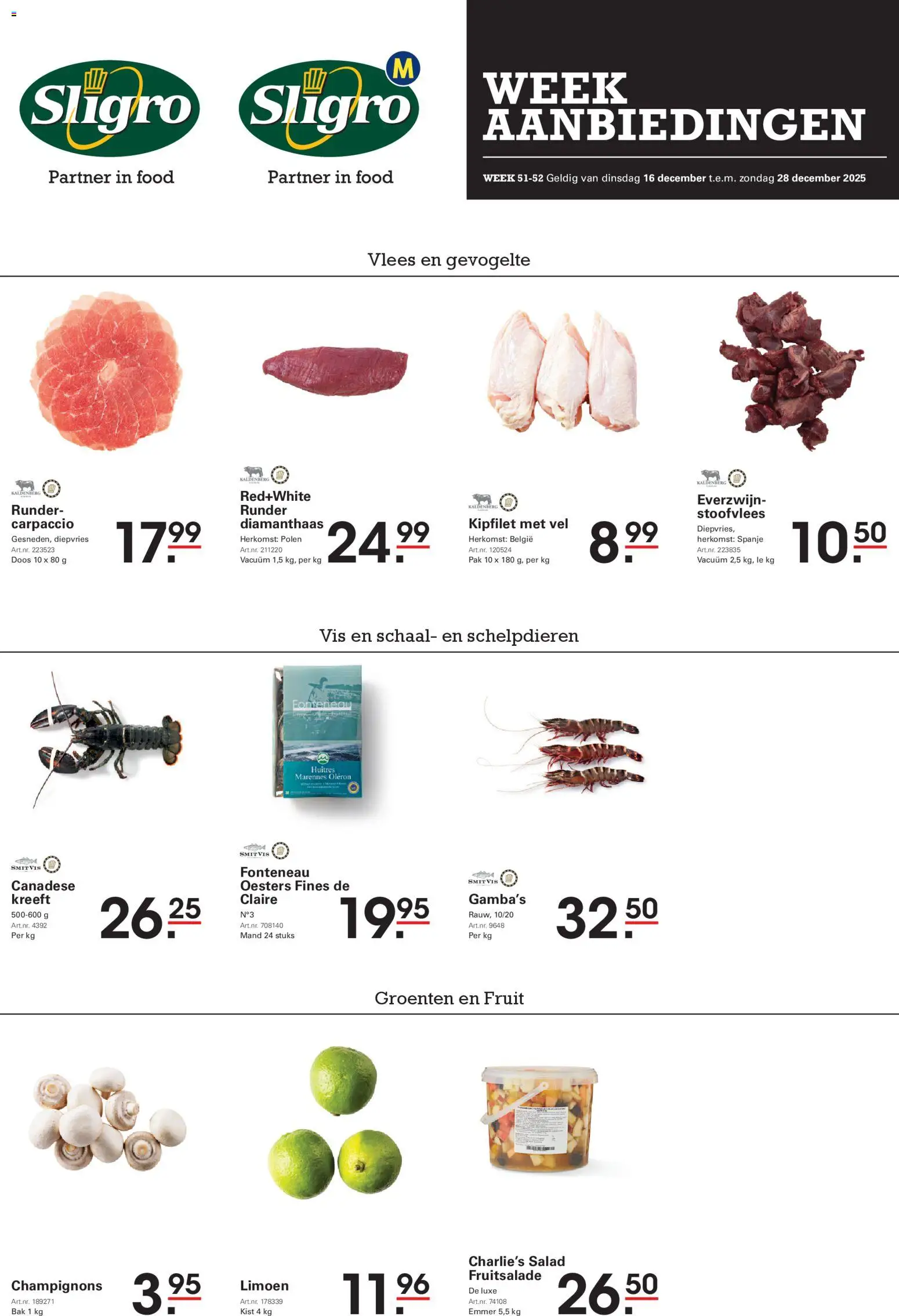 Voorbeeld van Folder van winkel Sligro geldig vanaf 16/12/2025