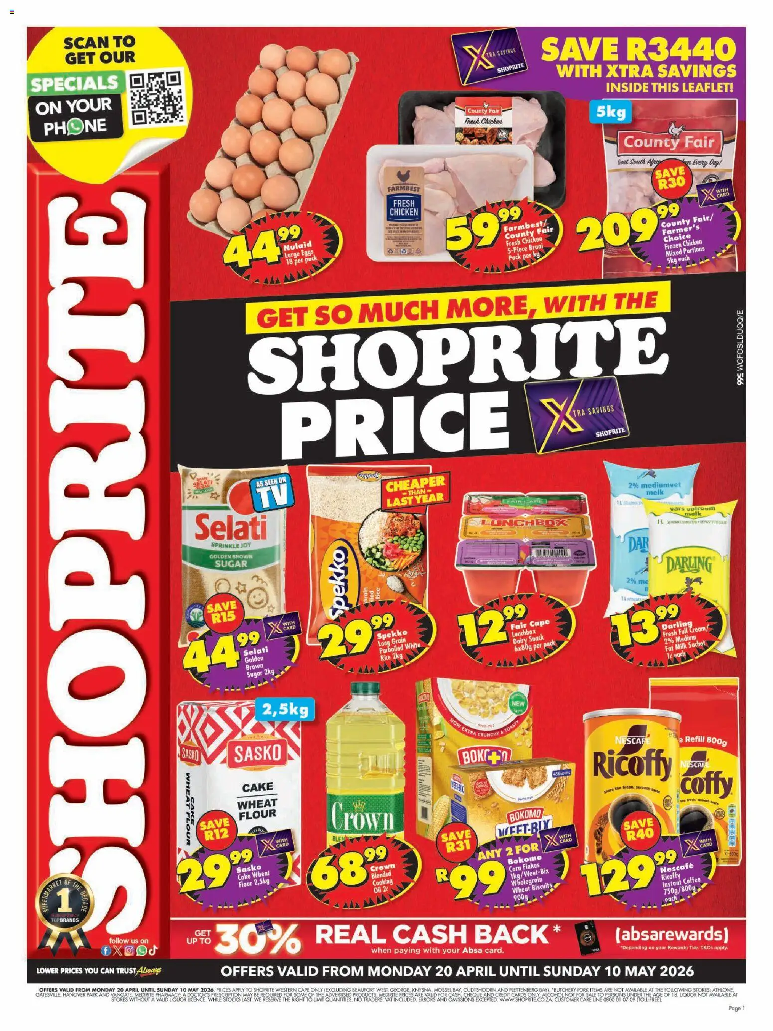 Preview of Shoprite flyer valid from 20/04/2026