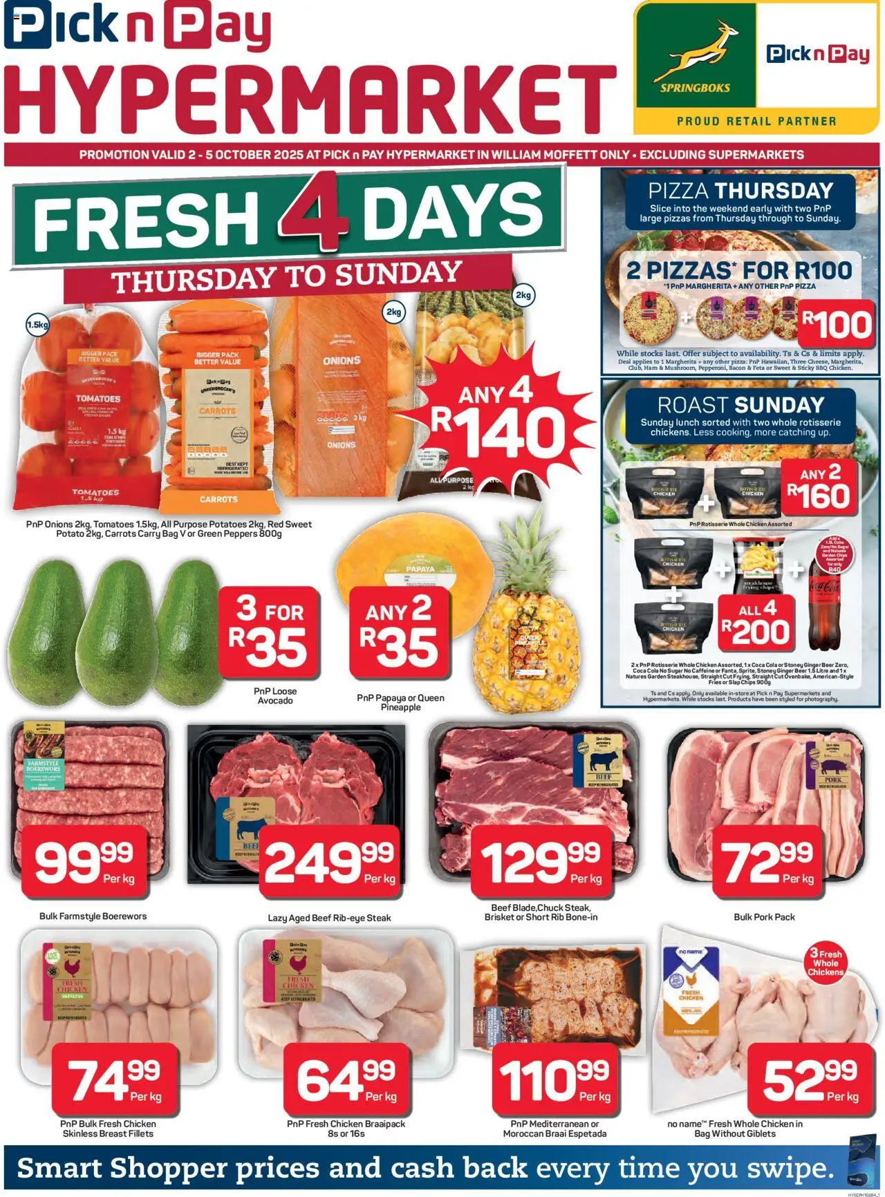 Pick n Pay Eastern Cape - Hypermarket Fresh Specials from 02/10 - 05/10/2025 > Promotions