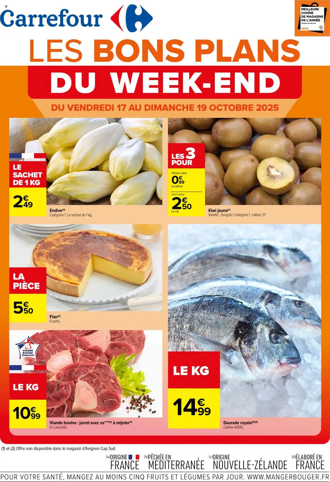 Catalogue les bons plans du week-end de la boutique Carrefour valable du 17/10/2025 - Page numéro 1
