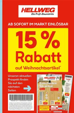 Vorschau von dem Prospekt des Geschäftes Hellweg, gültig ab dem 03.11.2025