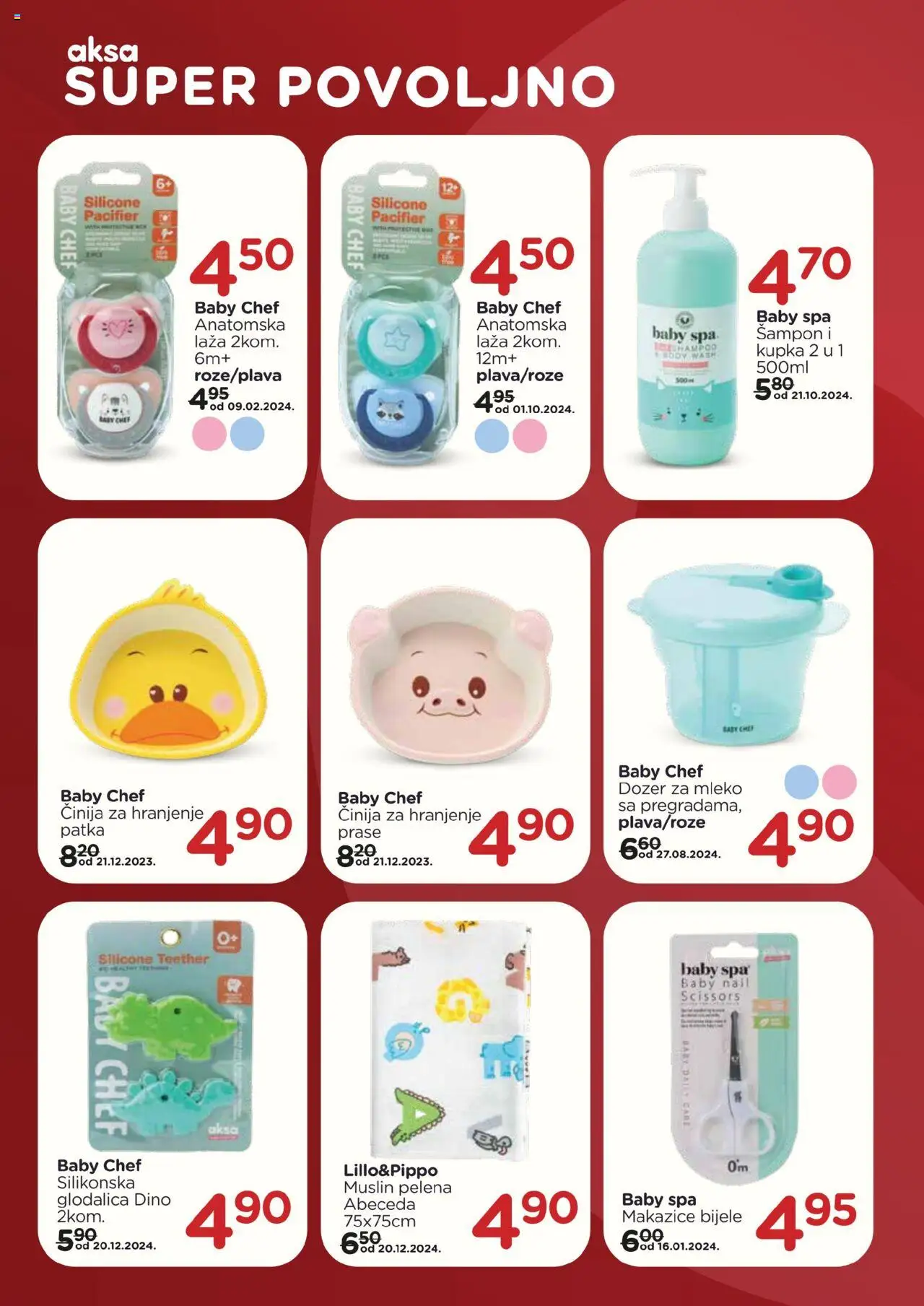 Pregled letka Katalog Super povoljno trgovine AKSA vrijedi od 2025.09.08