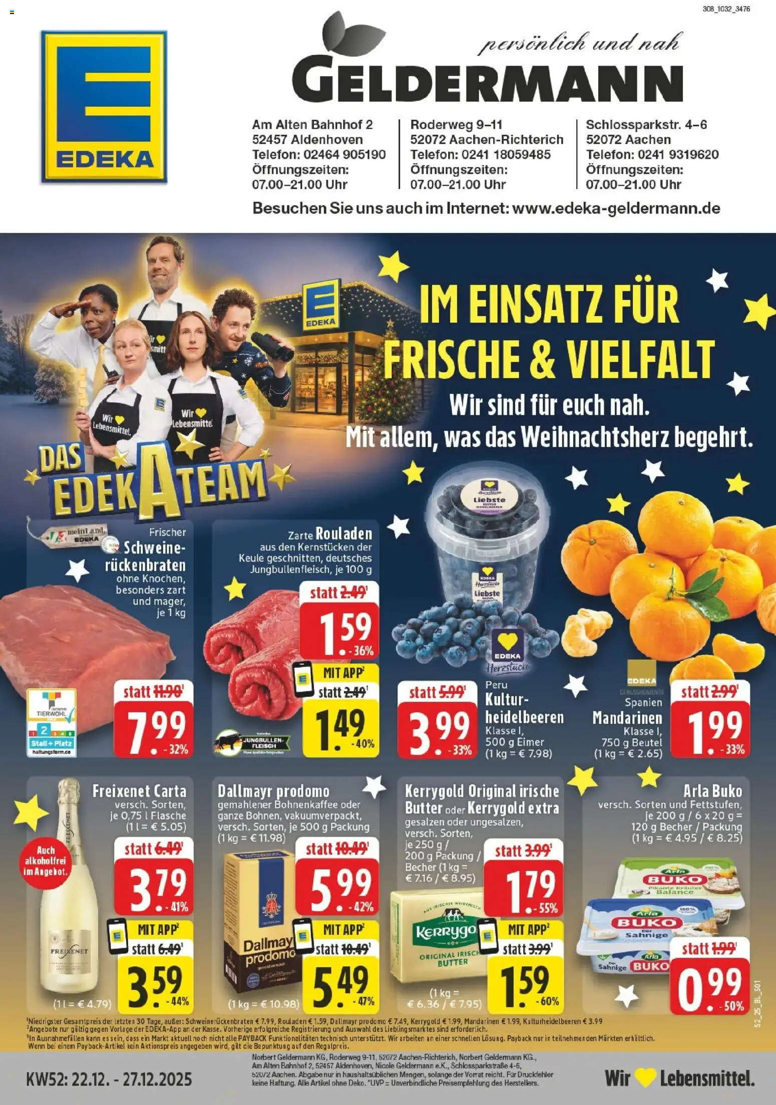 Vorschau von dem Prospekt des Geschäftes Edeka, gültig ab dem 22.12.2025