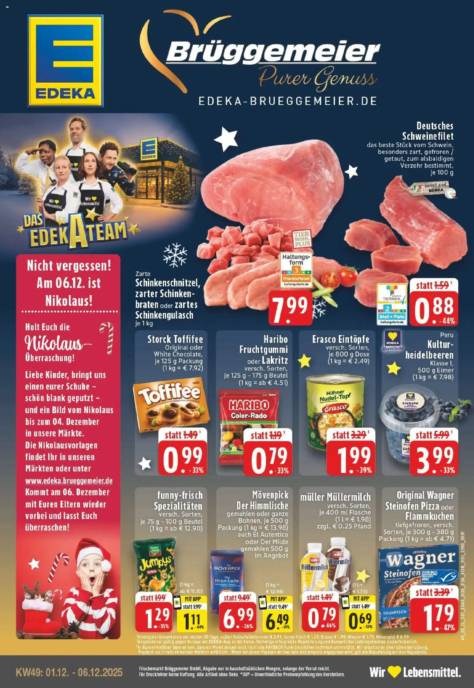 Vorschau von dem Prospekt des Geschäftes Edeka, gültig ab dem 01.12.2025