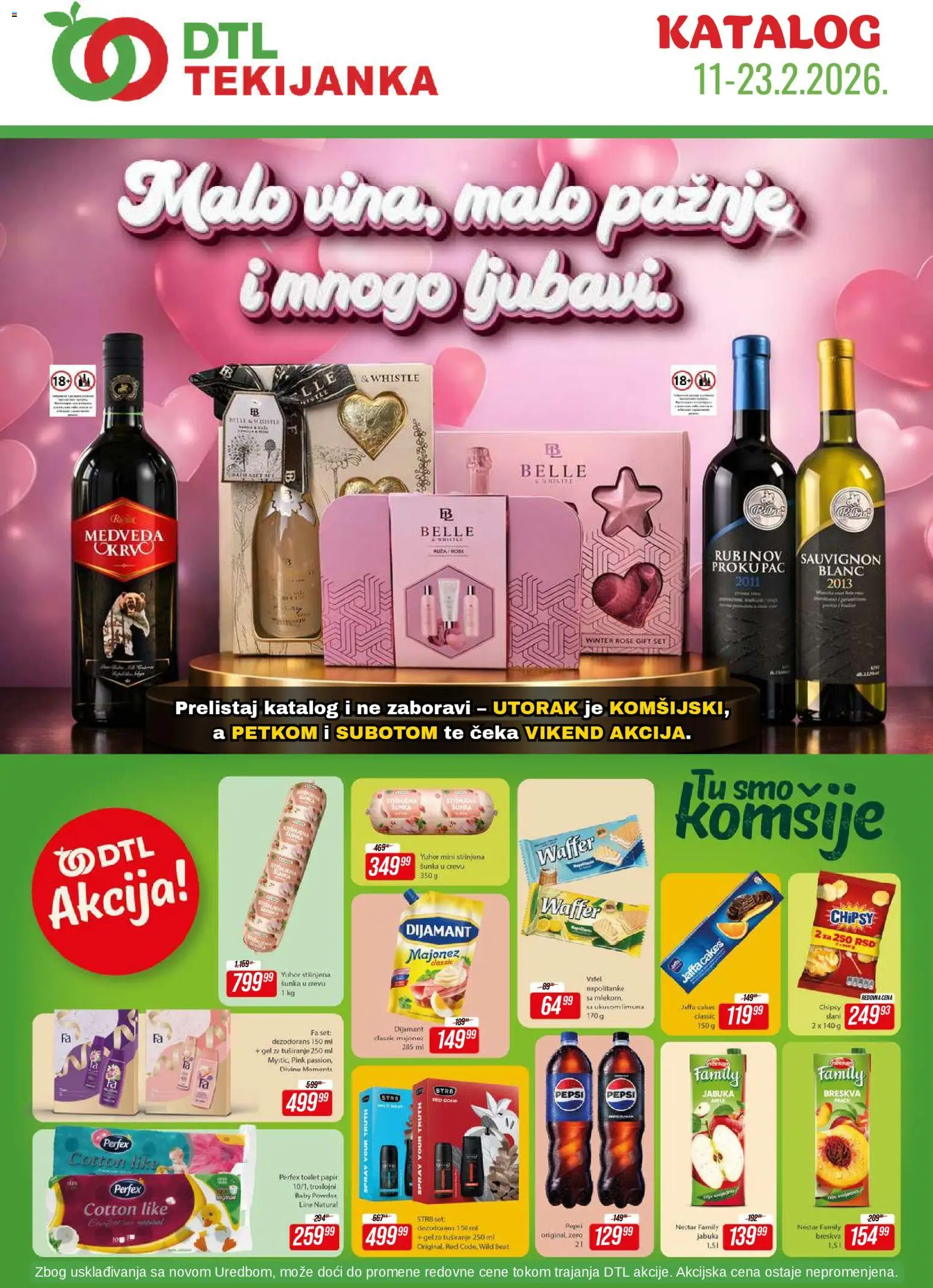 Pregled Tekijanka kataloga - važi od 11.02.2026