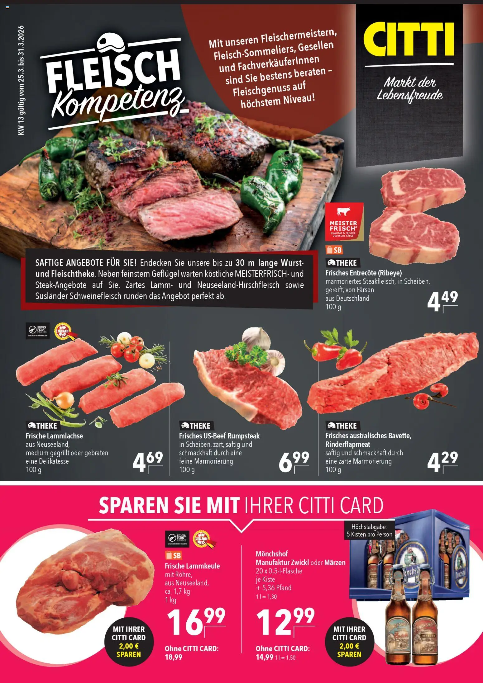 Vorschau von dem Prospekt des Geschäftes CITTI Markt, gültig ab dem 25.03.2026