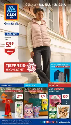 Vorschau von dem Prospekt des Geschäftes Aldi Süd, gültig ab dem 15.09.2025